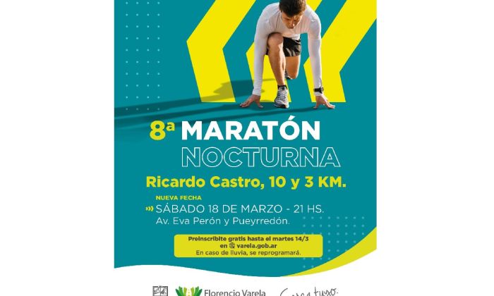 Florencio Varela - Último día de inscripción para la 8ª Maratón Nocturna